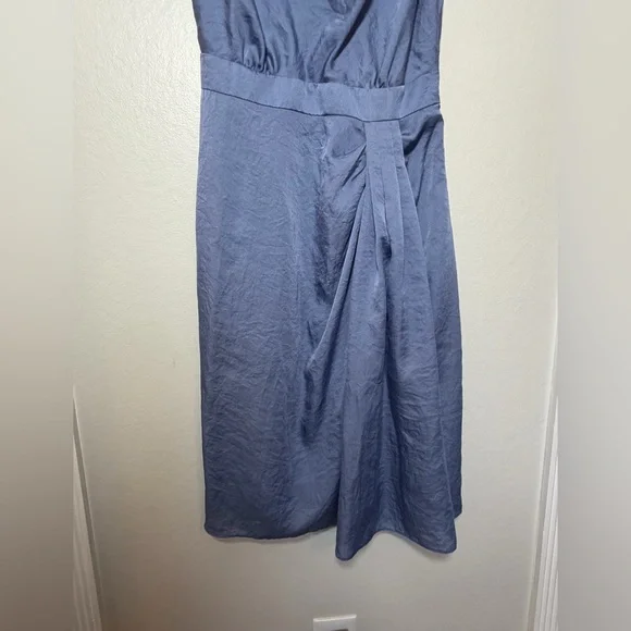 Tahari Arthur S. Levine Blue SAMPLE Draped Skirt Dress - Size 6 - Picture 4 of 8